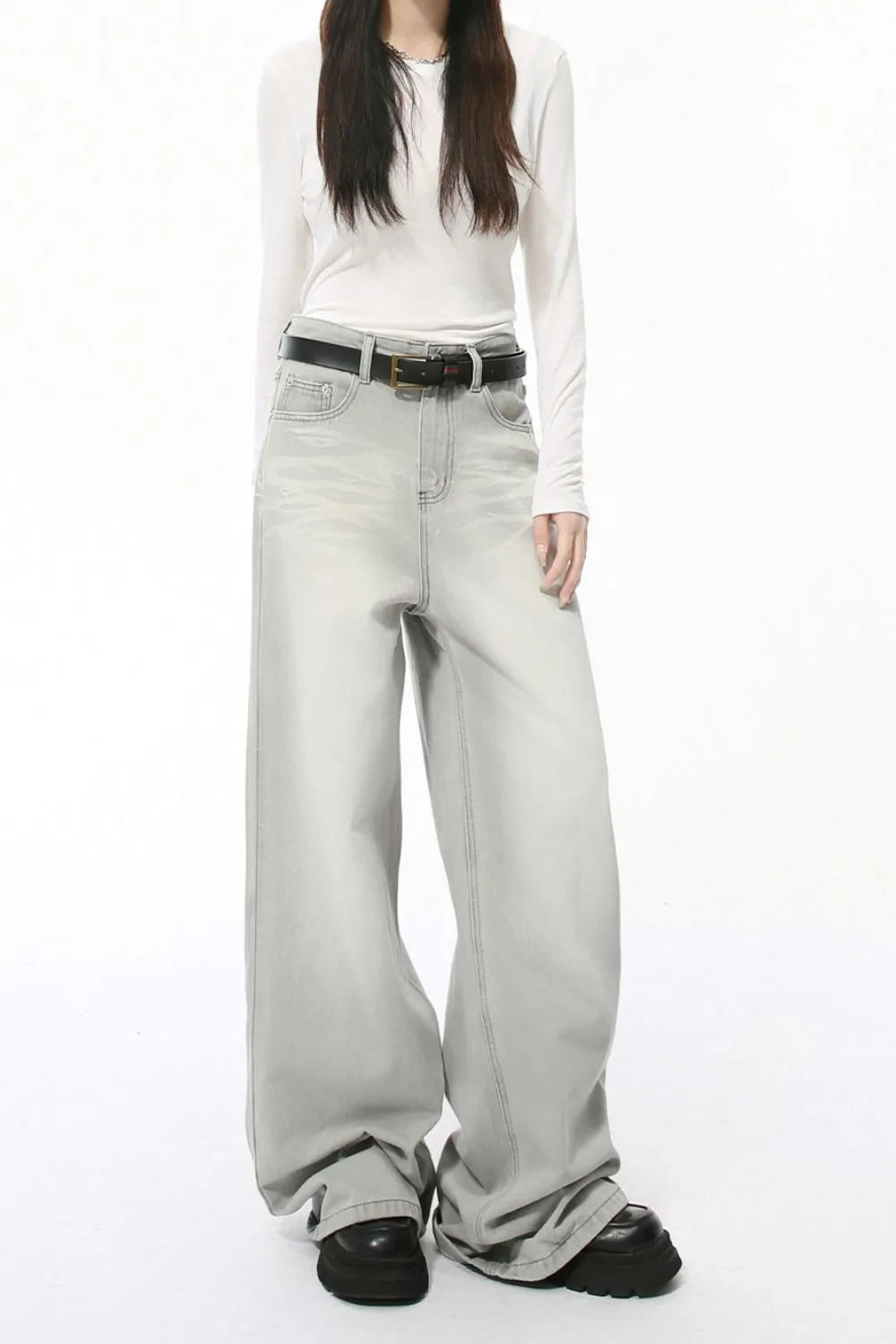 Wide Leg Jeans with Pockets Carauana Store