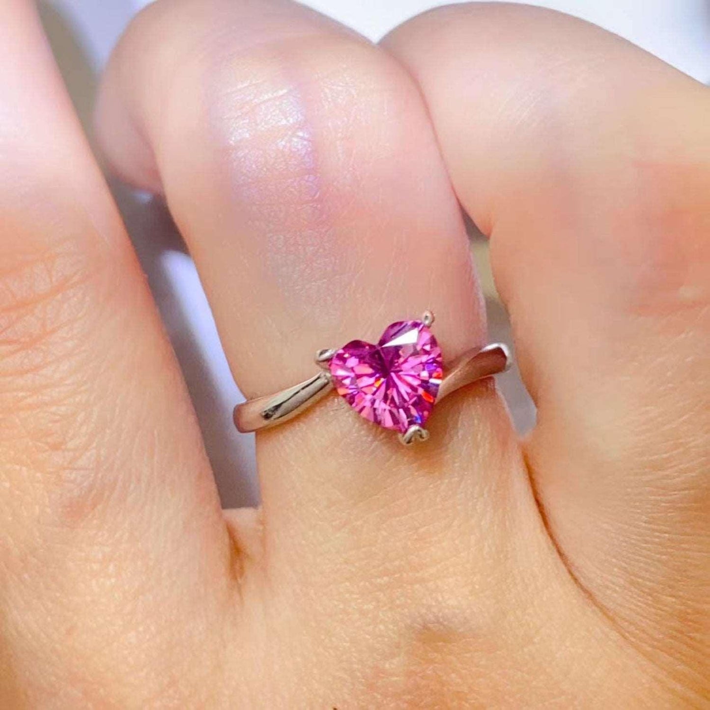 1 Carat Moissanite 925 Sterling Silver Ring Carauana Store