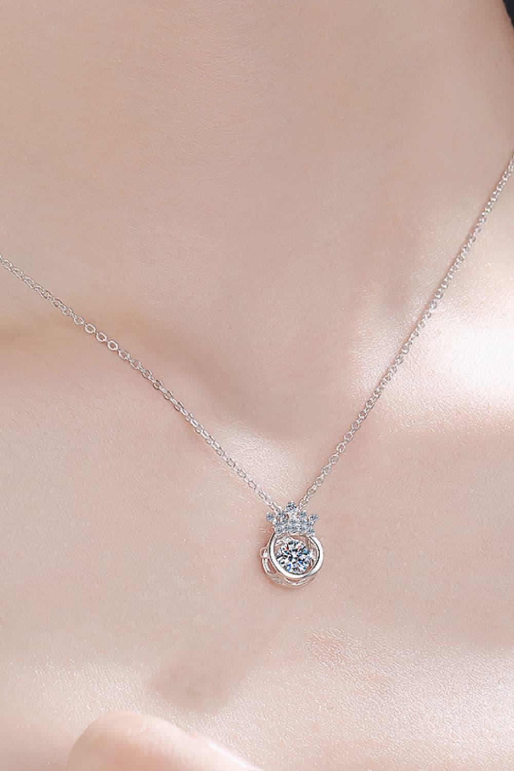 Moissanite 925 Sterling Silver Necklace Carauana Store