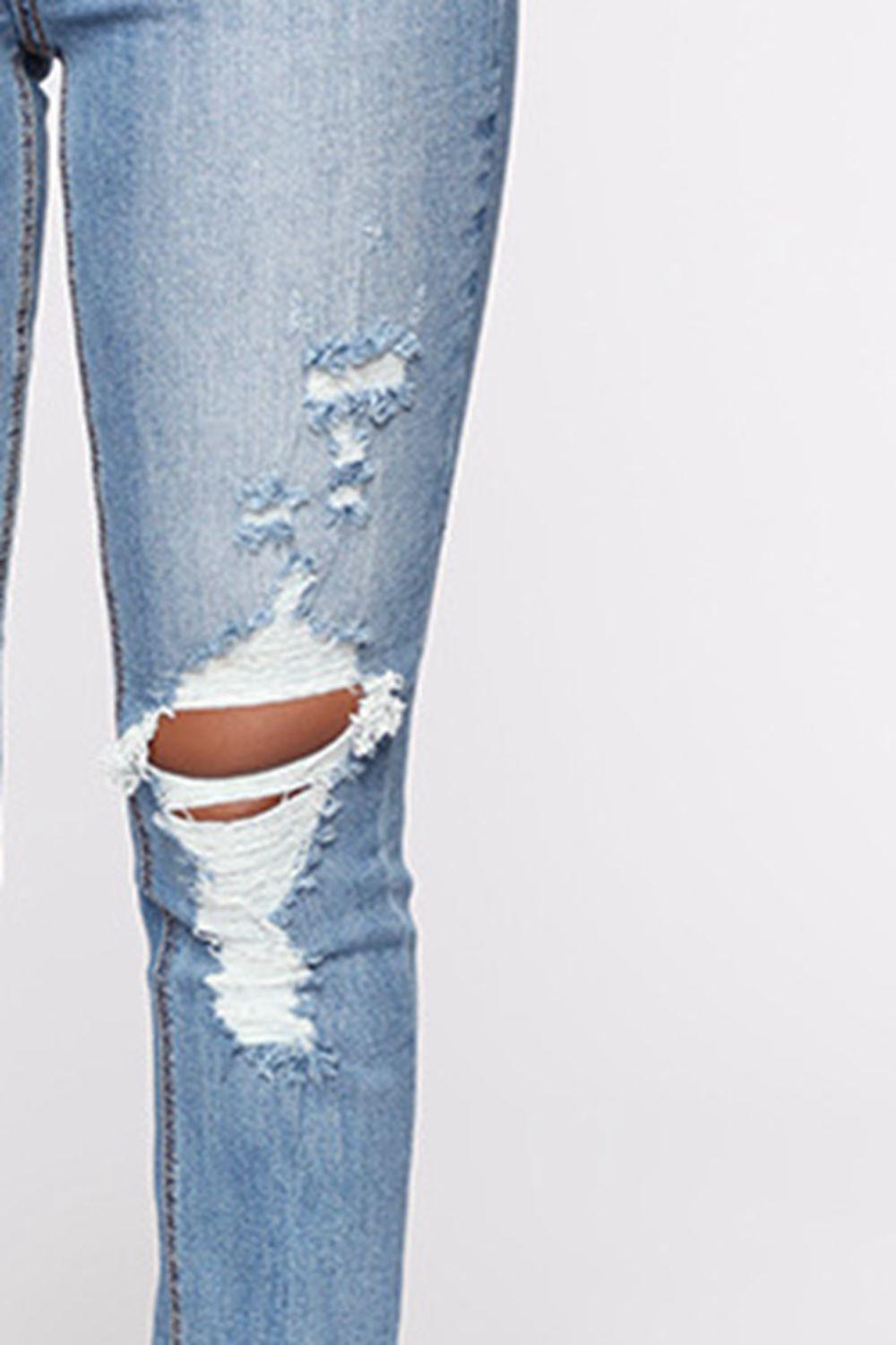 Distressed Slit Jeans Carauana Store