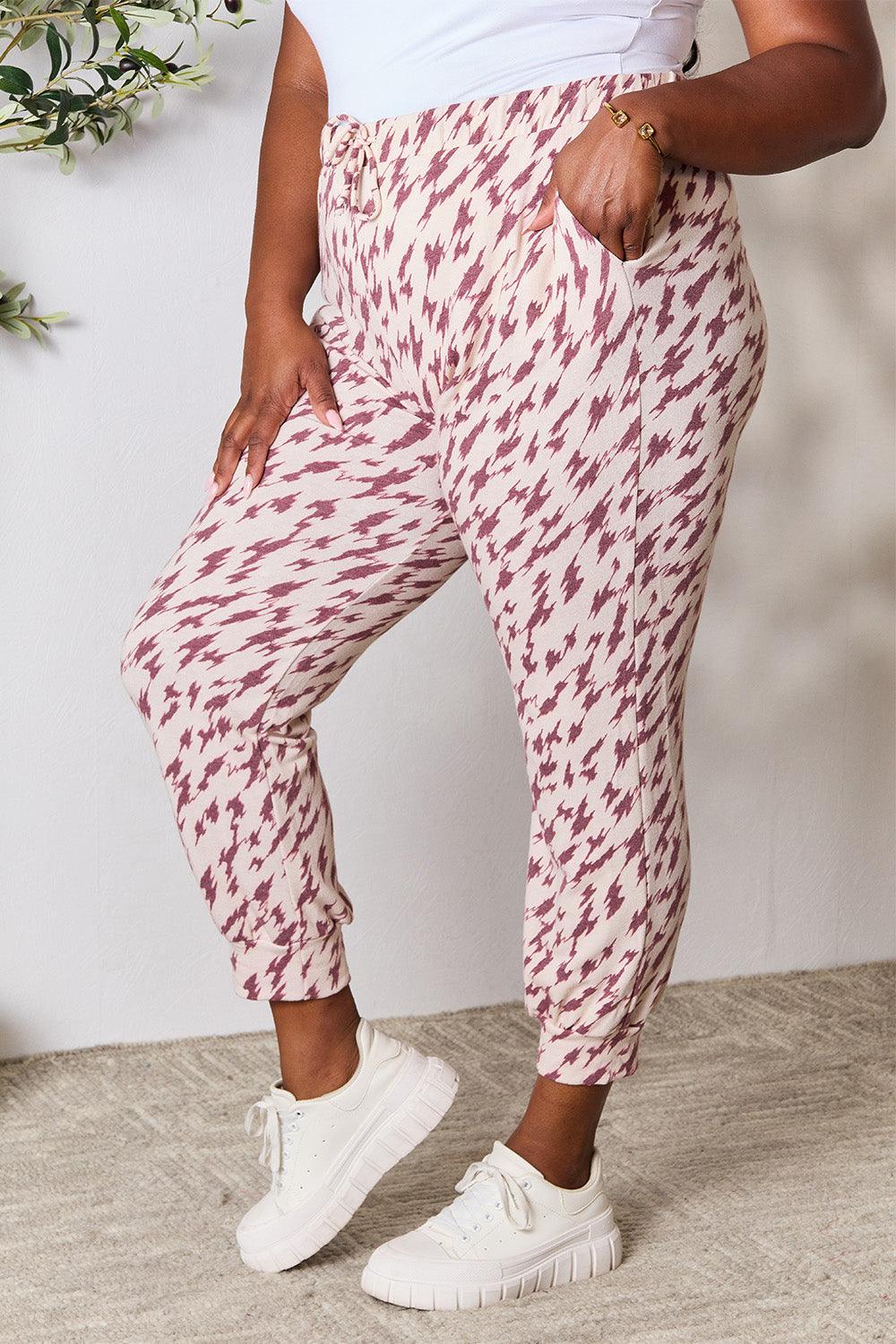 Heimish Full Size Printed Drawstring Pants Carauana Store