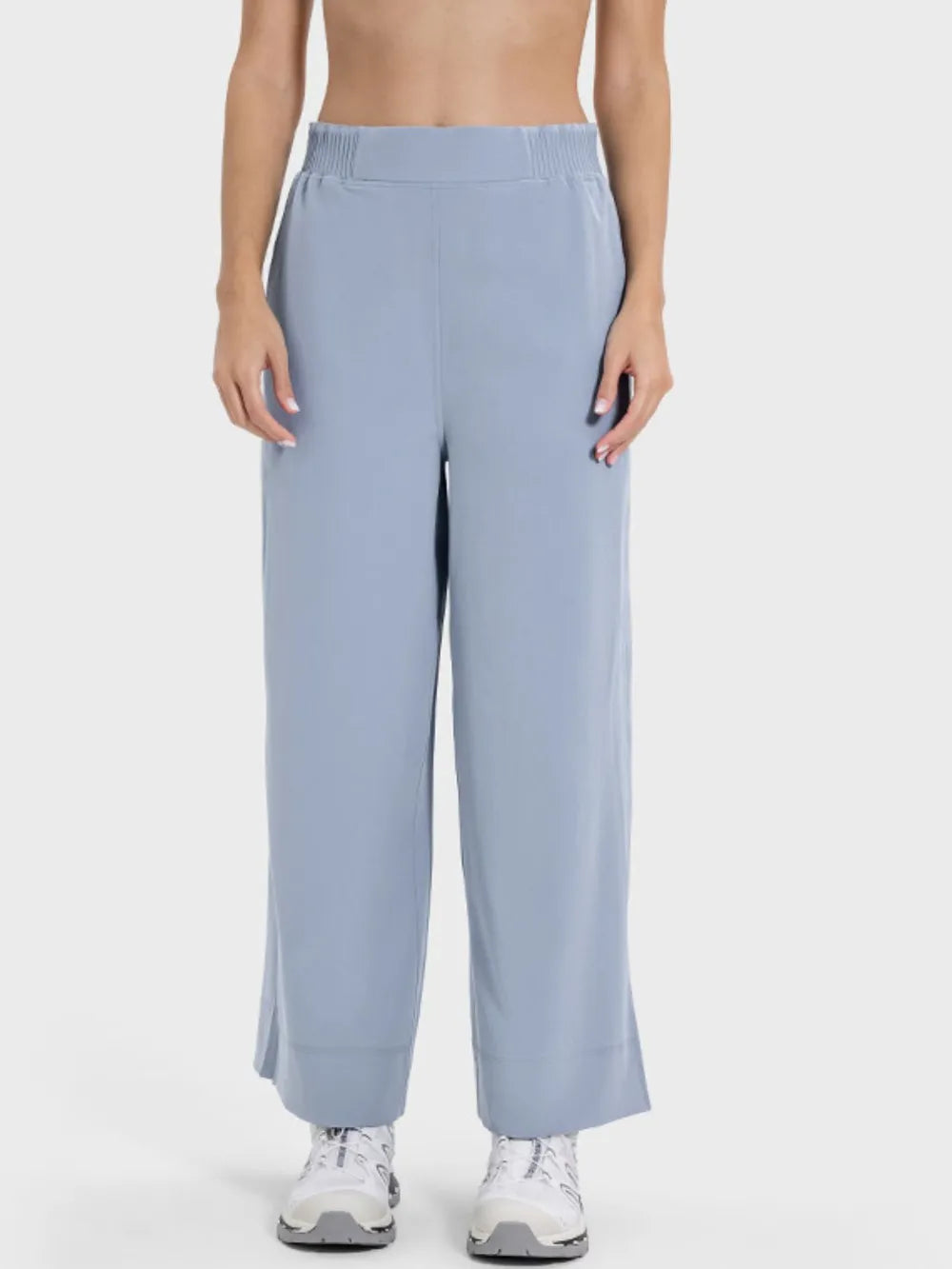 Millennia Slit Wide Leg Active Pants Carauana Store