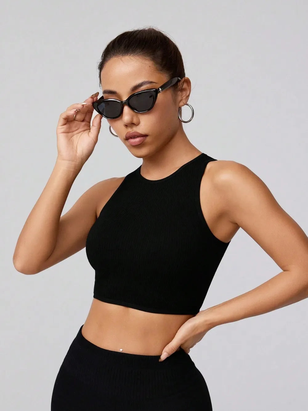 Round Neck Active Tank Carauana Store