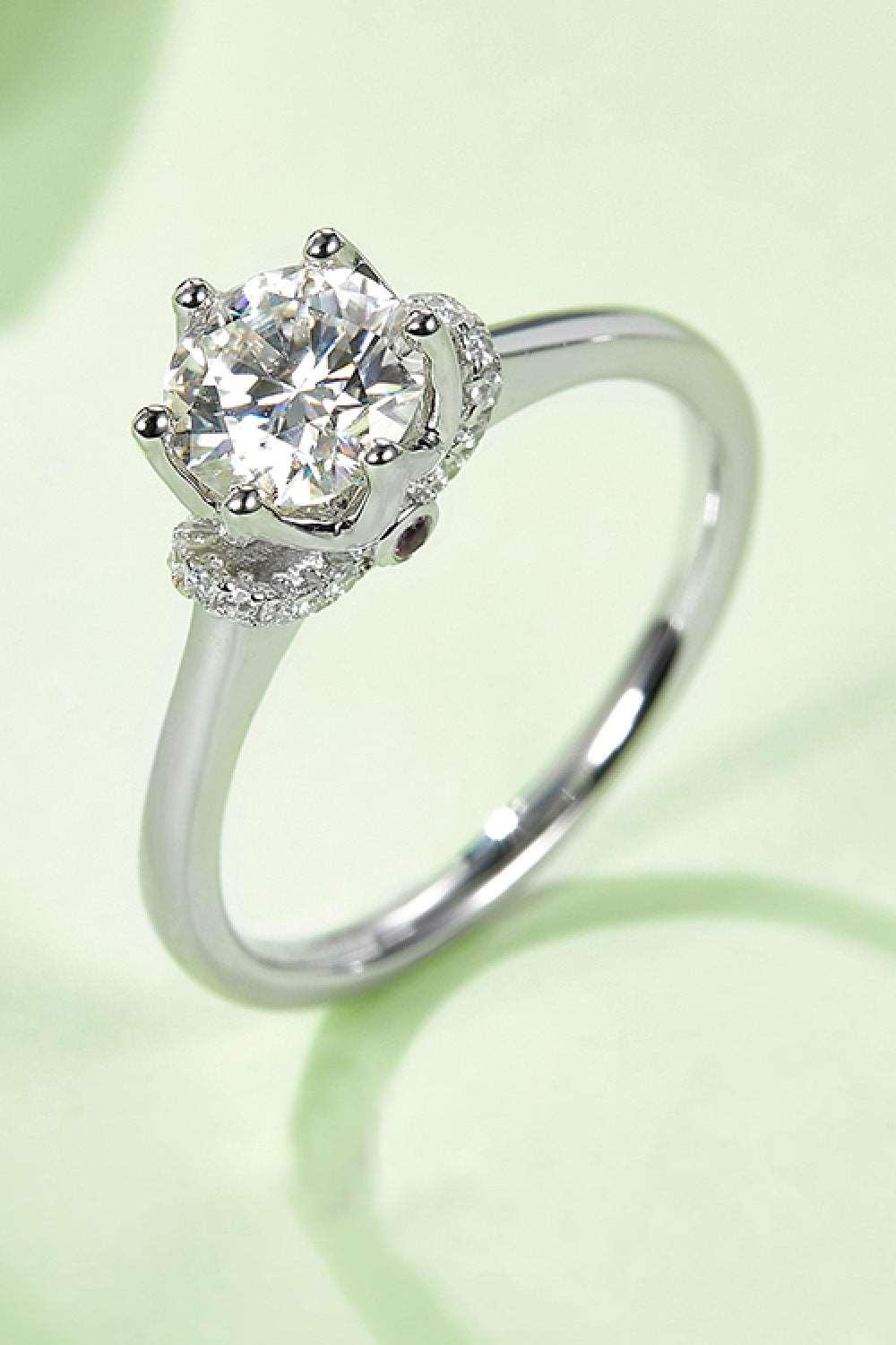 1 Carat Moissanite 925 Sterling Silver Ring Carauana Store