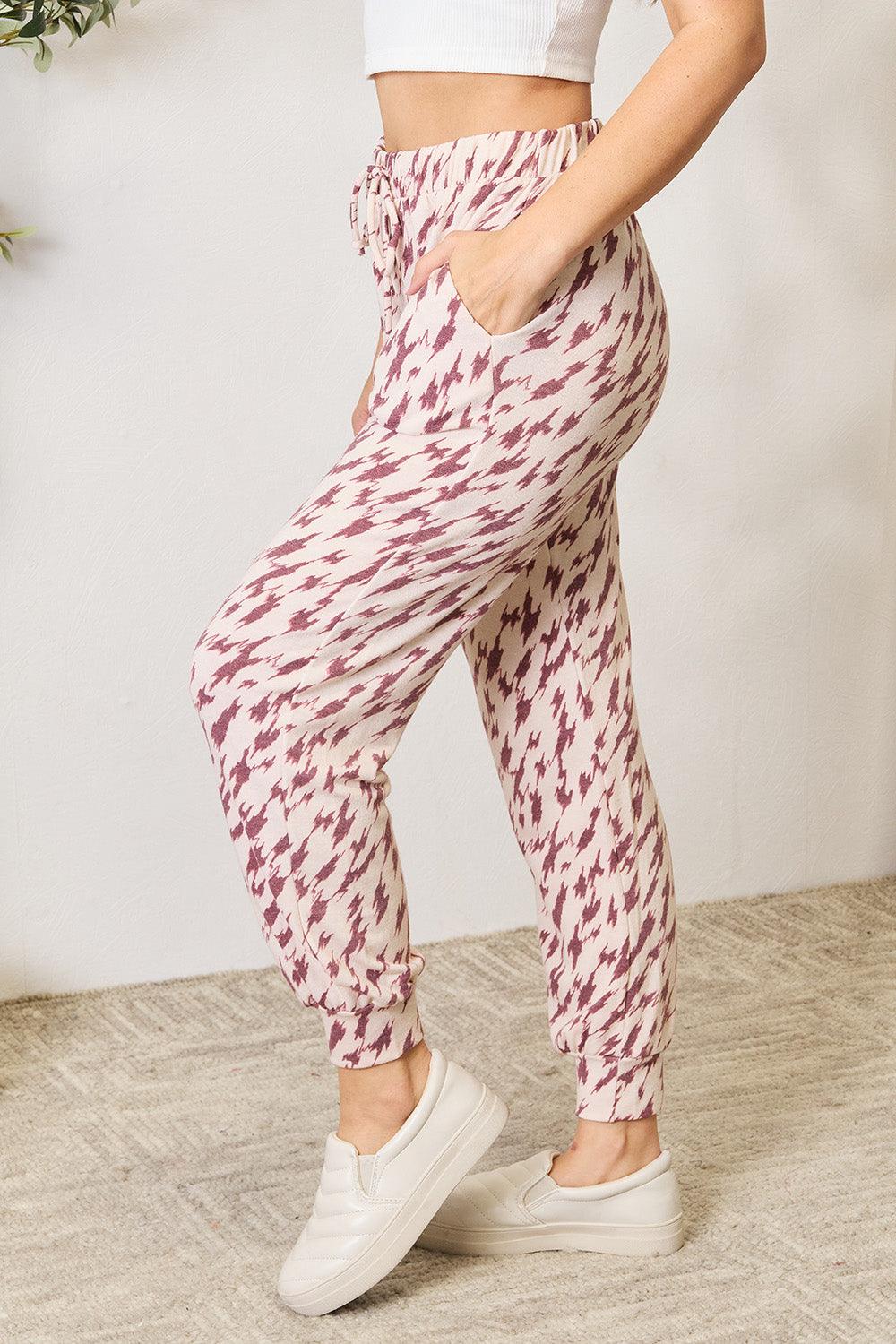 Heimish Full Size Printed Drawstring Pants Carauana Store