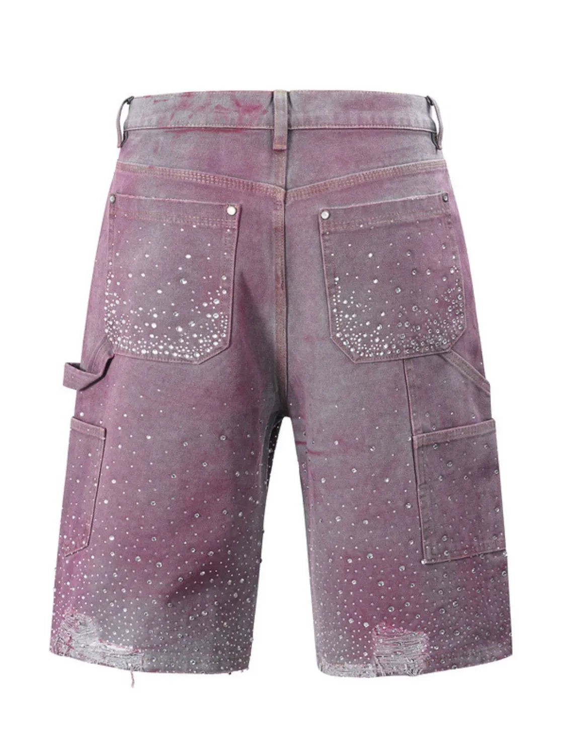 Men's Rhinestone Shorts with Pockets Carauana Store