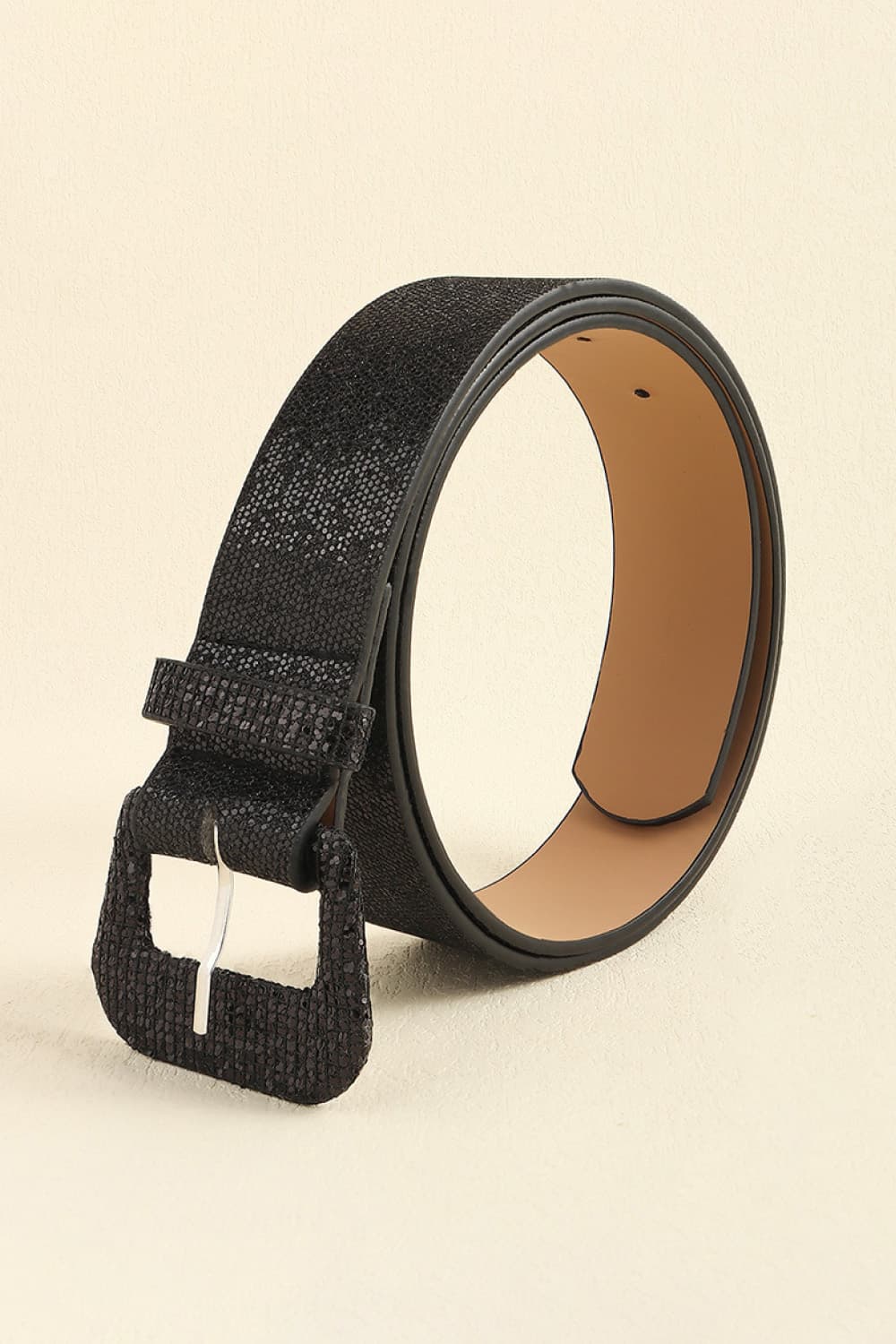 Glitter PU Leather Belt Carauana Store