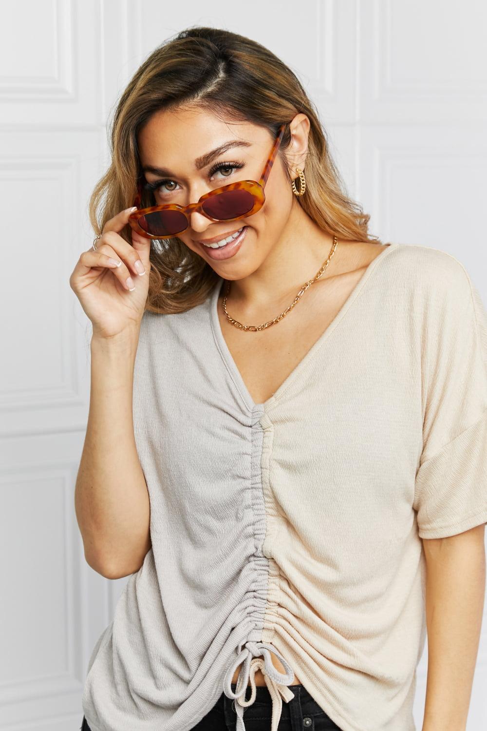 Oval Full Rim Sunglasses Carauana Store