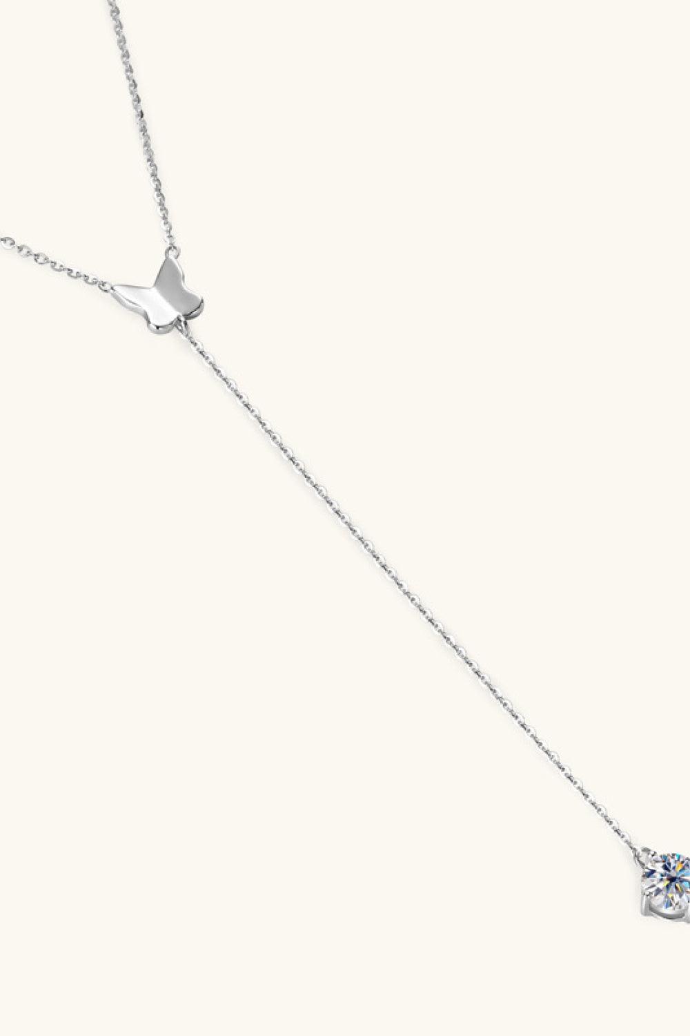 1 Carat Moissanite 925 Sterling Silver Necklace Carauana Store