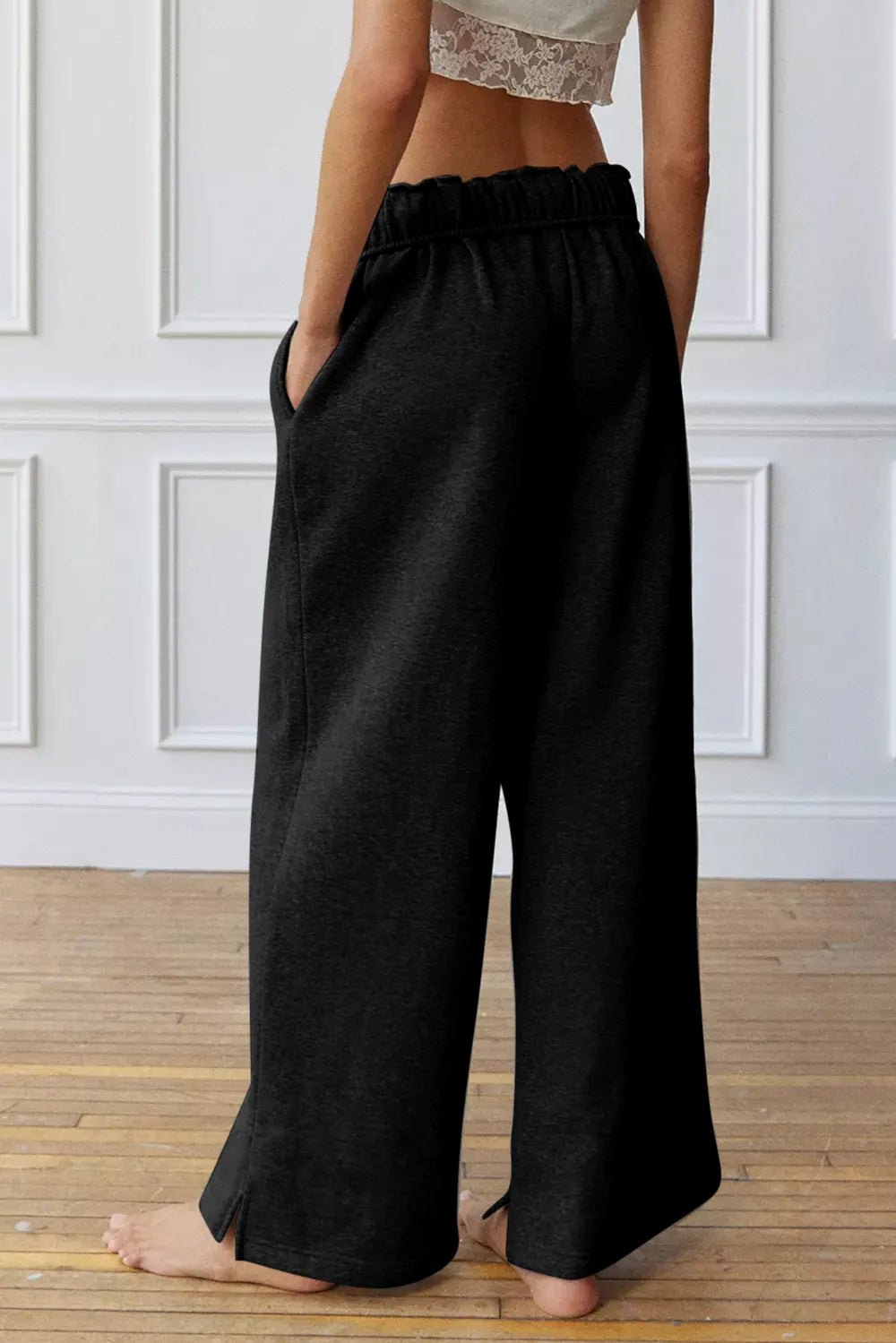 Drawstring Wide Leg Active Pants Carauana Store