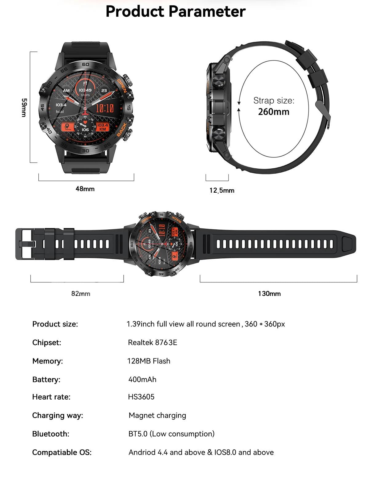 LEMFO Rugged Outdoor Sports Smart Watch: Beyond Boundaries Carauana Store