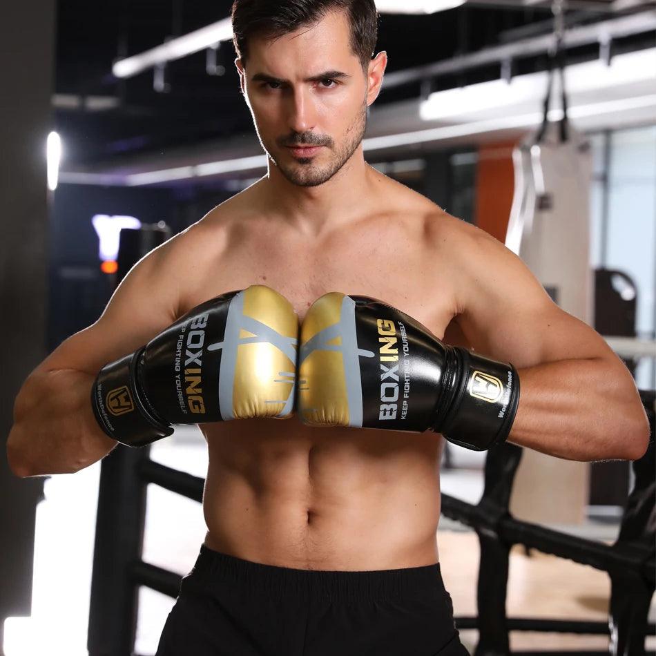 Ride Force Kick Boxing Gloves Men Women PU Karate Muay Thai Guantes De Boxeo Free Fight MMA Sanda Training Adults Kids Equipment Carauana Store