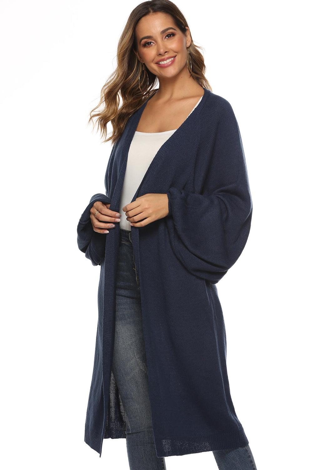 Long Sleeve Open Front Cardigan Carauana Store