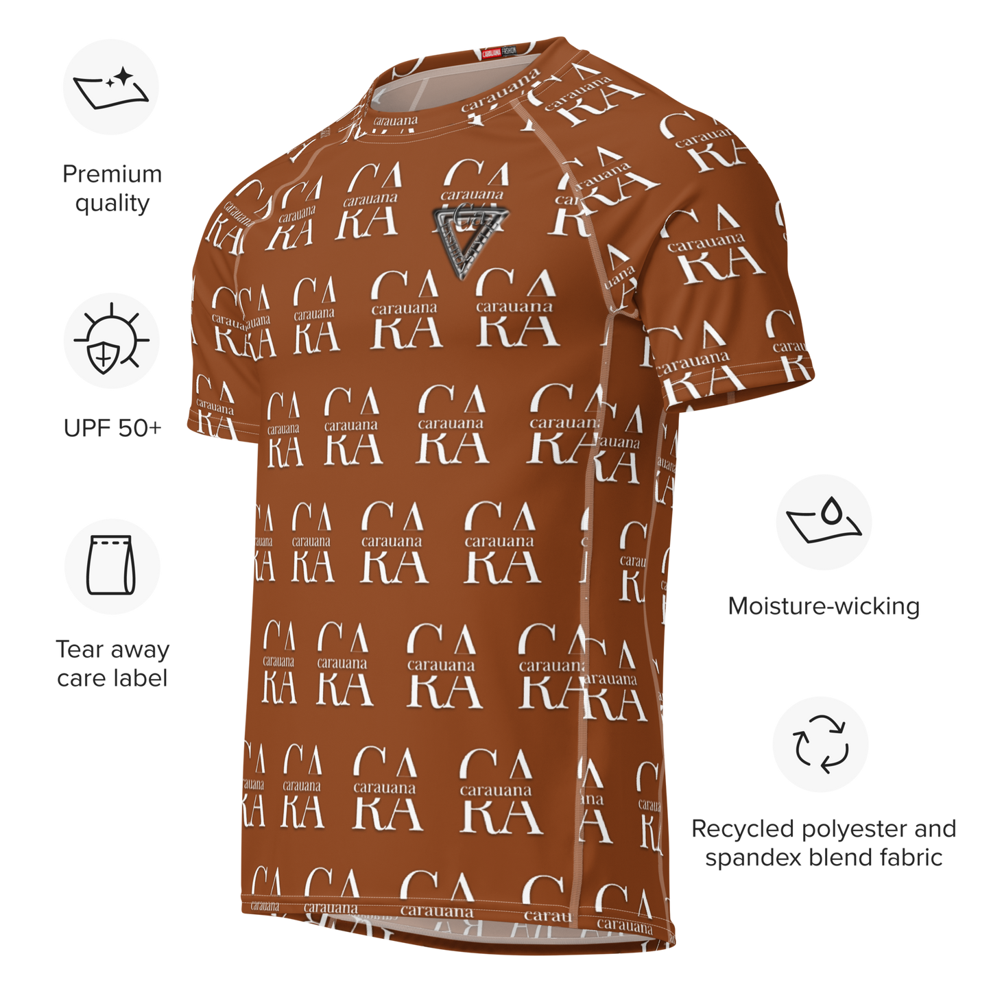 🟤 Original CaRaUaNa Rash Guard – CaCaO Brown Carauana Store