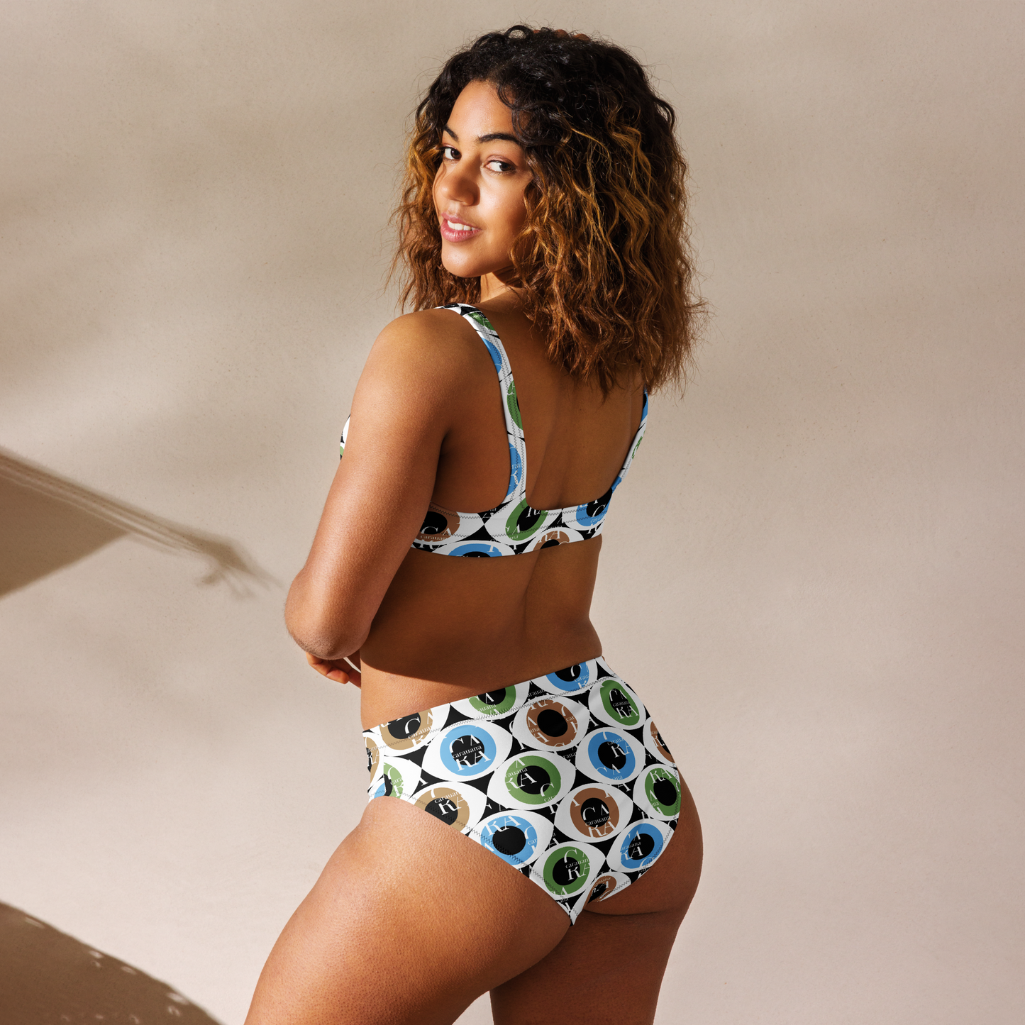 Carauana high-waisted bikini Pattern Eye