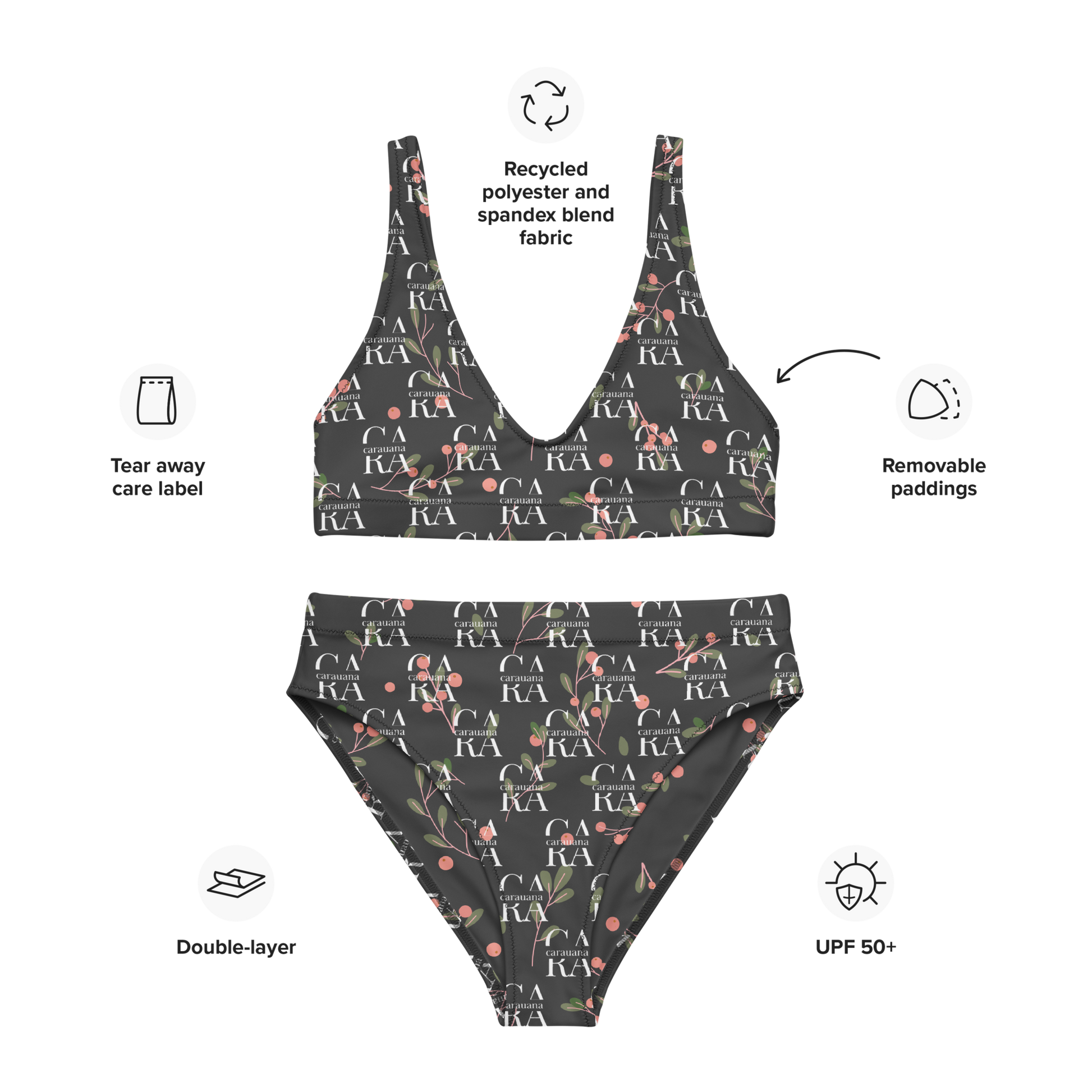 Original CaRaUaNa Costume Sets Black fruit Carauana Store