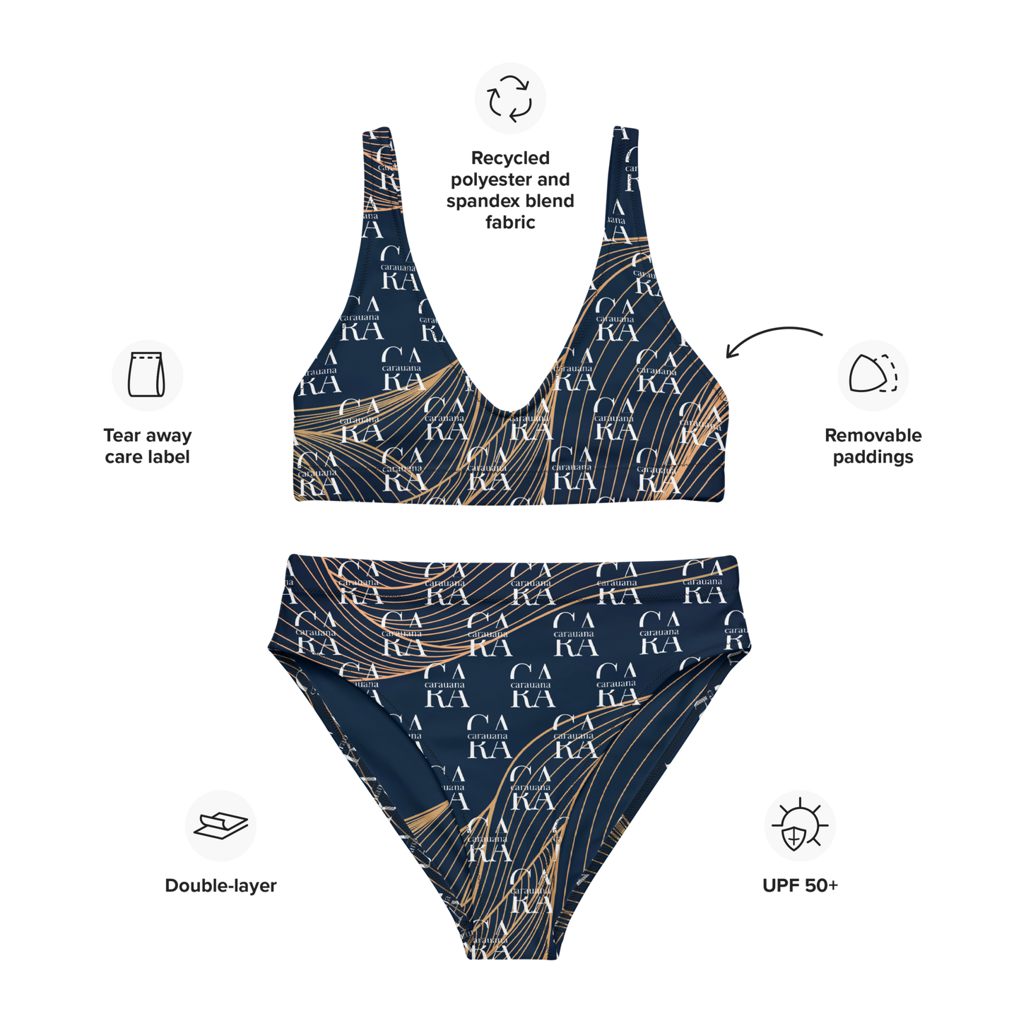 Original CaRaUaNa Costume Sets blue gold