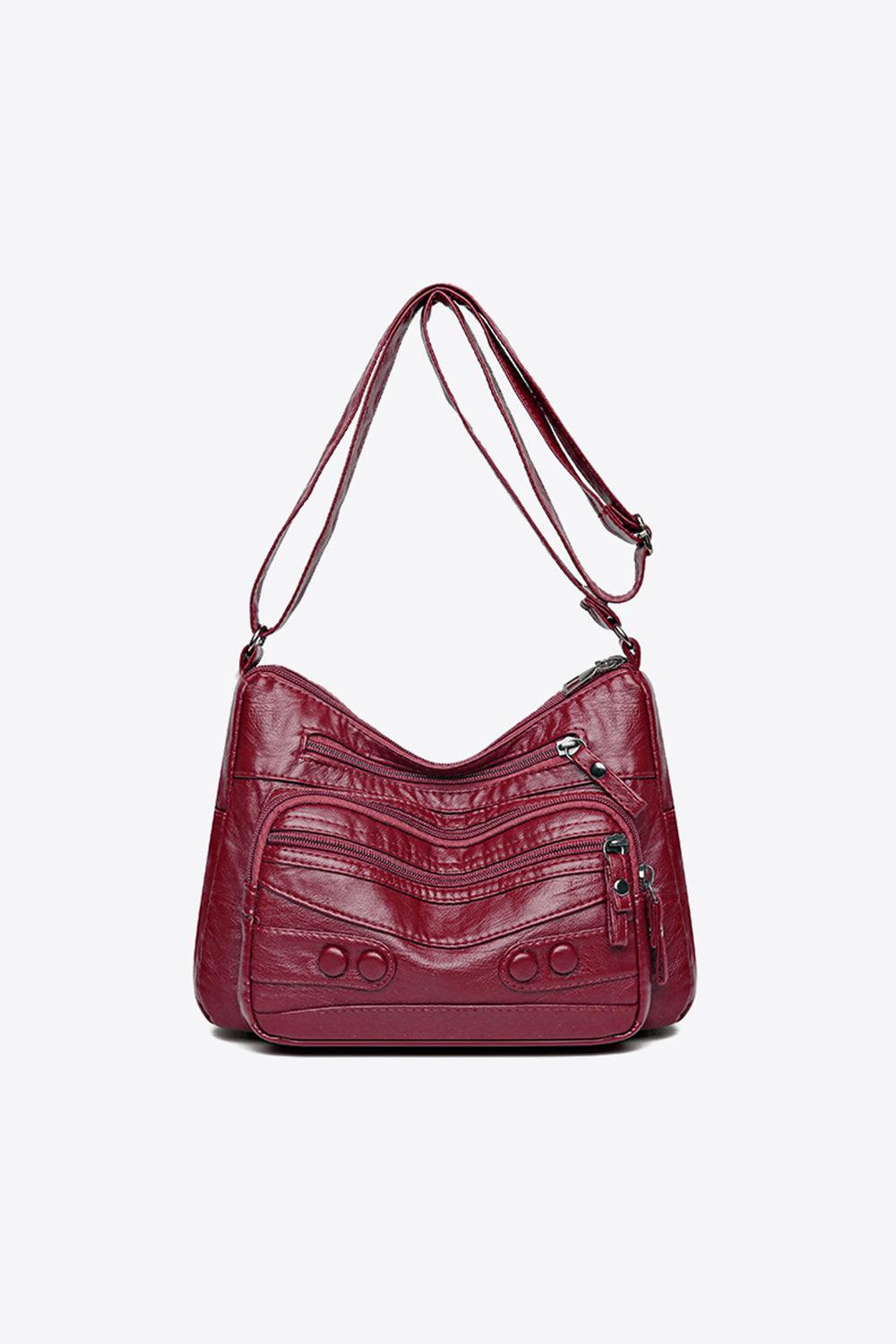 PU Leather Adjustable Strap Shoulder Bag Carauana Store