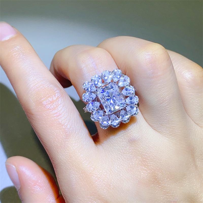 3 Carat Moissanite 925 Sterling Silver Ring Carauana Store