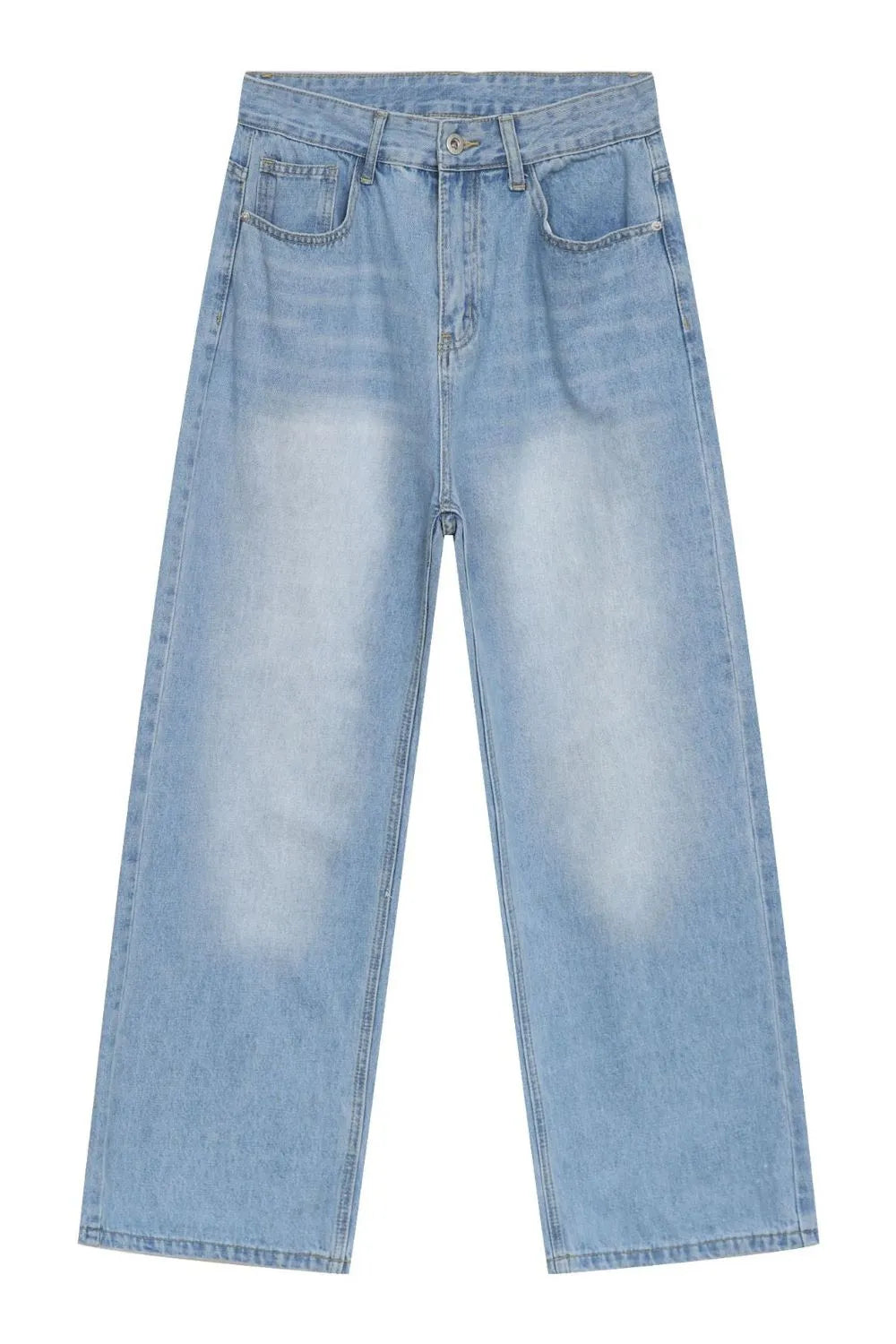 Men's Wide Straight Jeans with Pockets Carauana Store