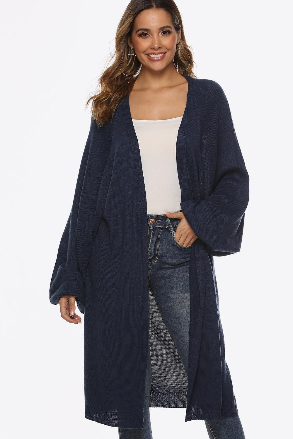Long Sleeve Open Front Cardigan Carauana Store
