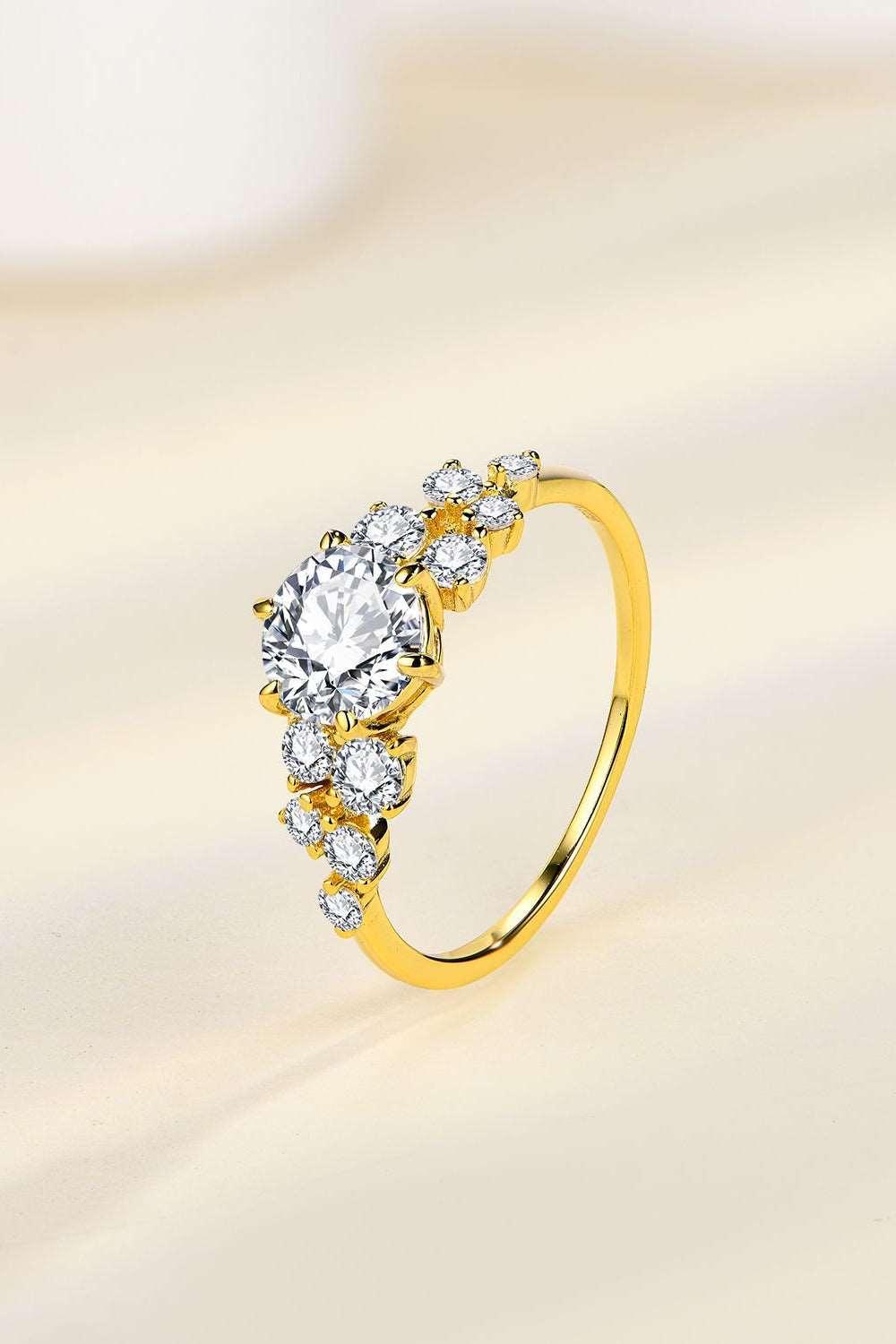 1 Carat Moissanite 925 Sterling Silver Ring Carauana Store