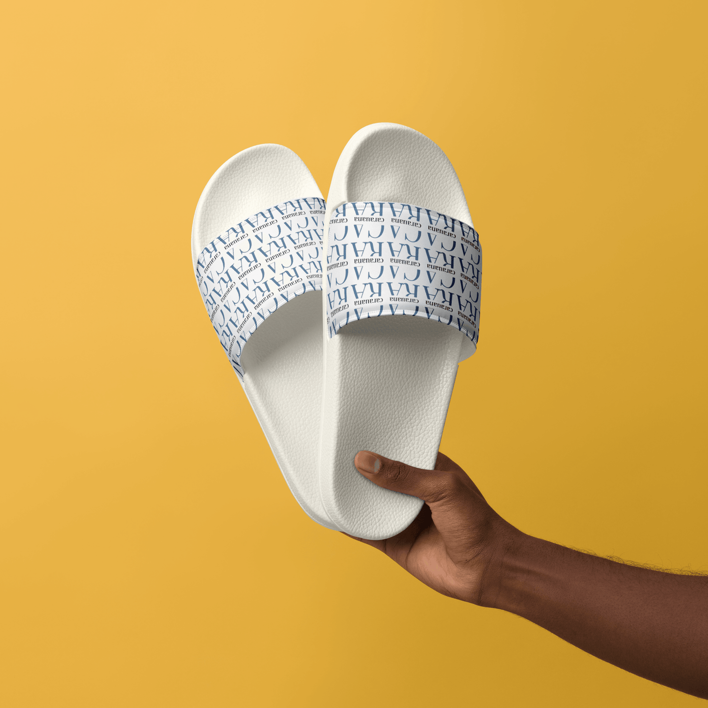 CARAUANA slides Men’s white Carauana Store