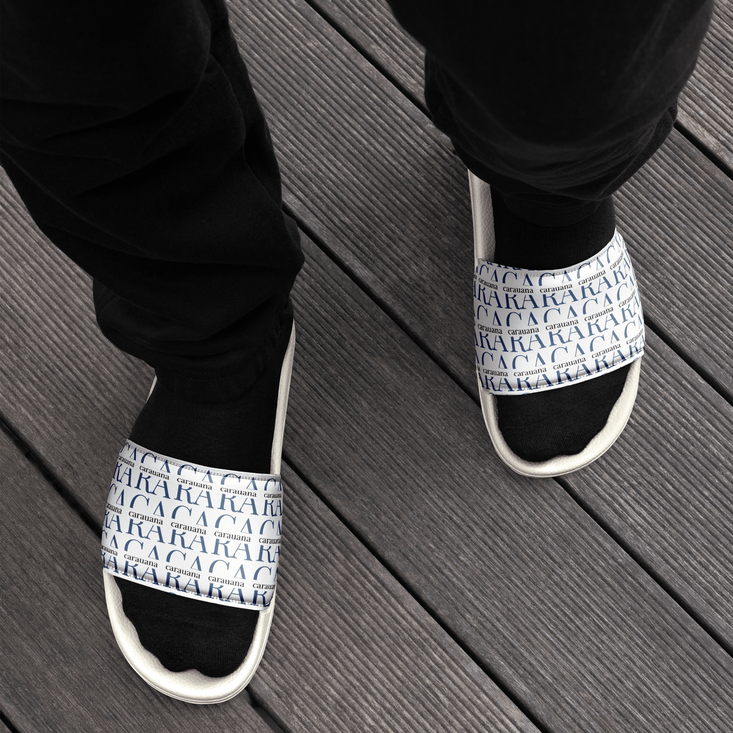 CARAUANA slides Men’s white Carauana Store