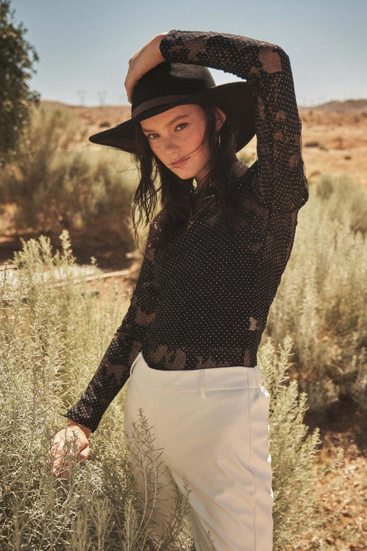 Ces Femme Floral Lace Mesh Bodysuit Carauana Store
