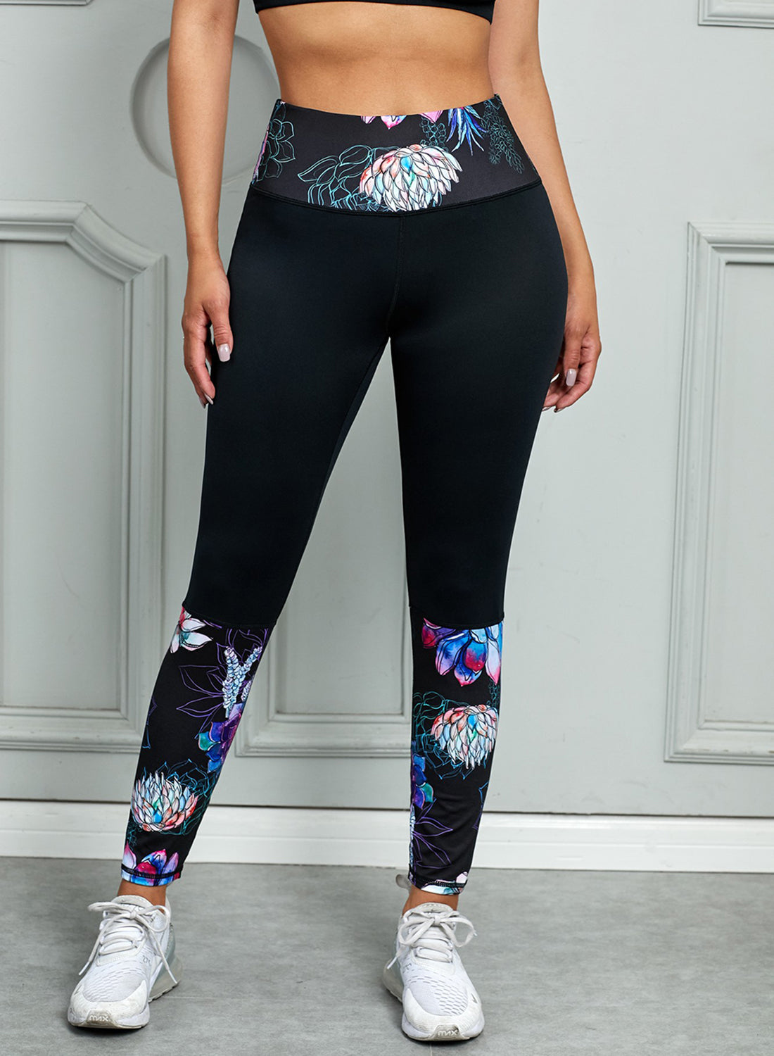 Printed Wide Waistband Active Leggings Carauana Store