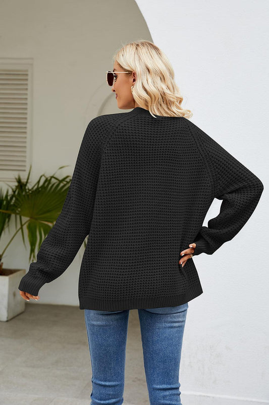 Open Front Long Sleeve Cardigan with Pockets Carauana Store