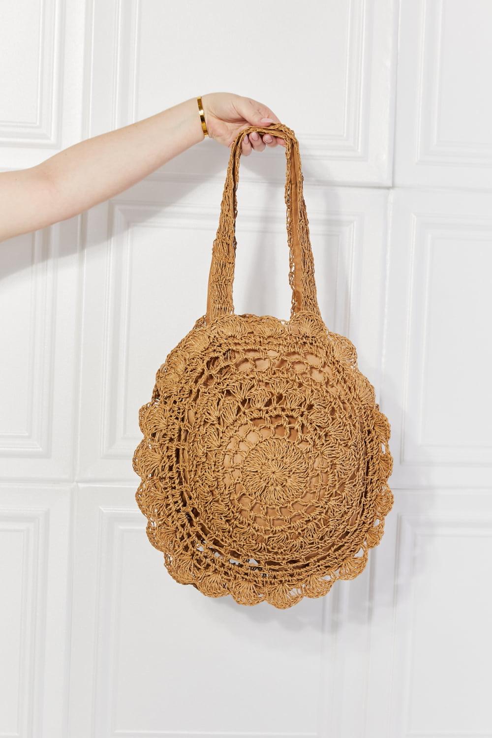 Justin Taylor Brunch Time Straw Rattan Handbag Carauana Store