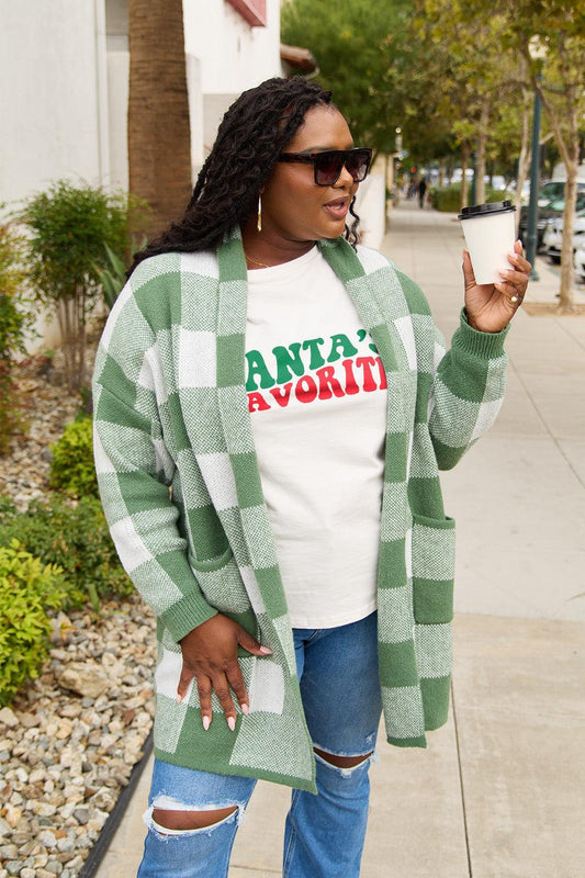 Simply Love Full Size SANTA'S FAVORITE Round Neck T-Shirt Carauana Store