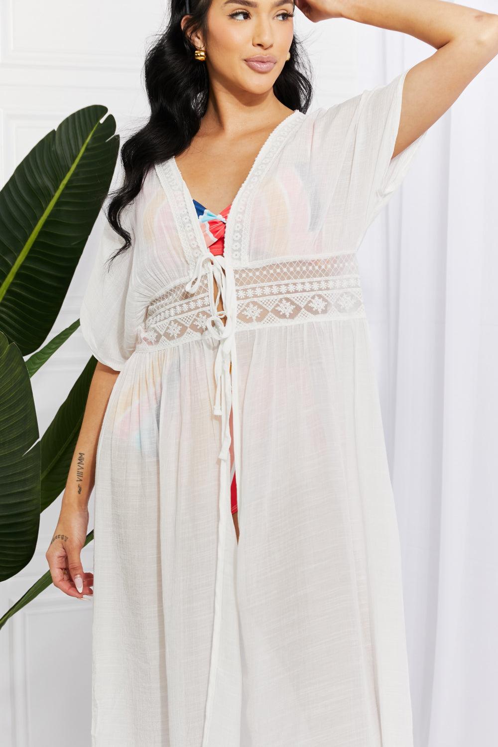 Marina West Swim Sun Goddess Tied Maxi Cover-Up Carauana Store