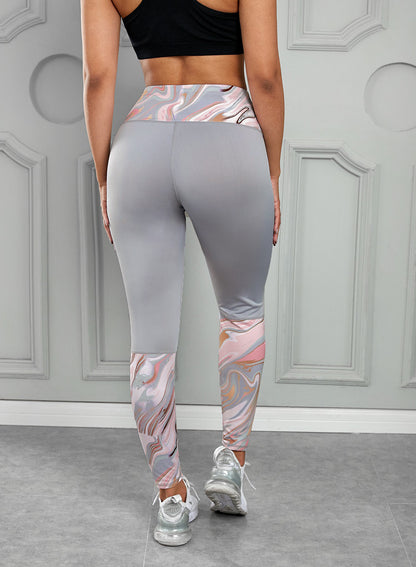 Printed Wide Waistband Active Leggings Carauana Store