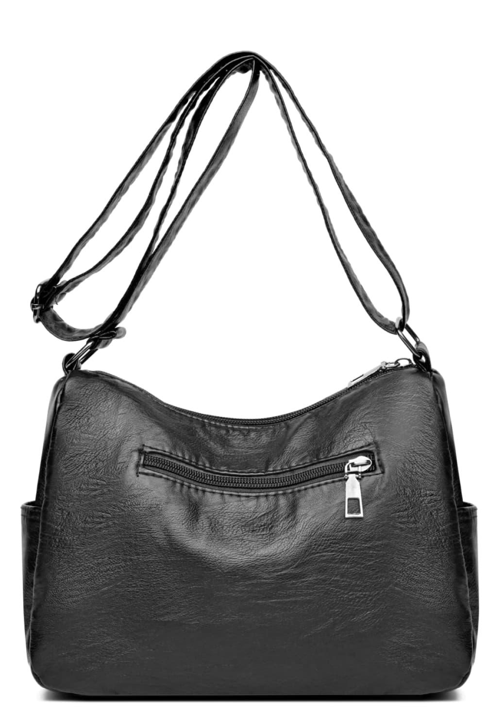 Multi-Pocket PU Leather Crossbody Bag Carauana Store
