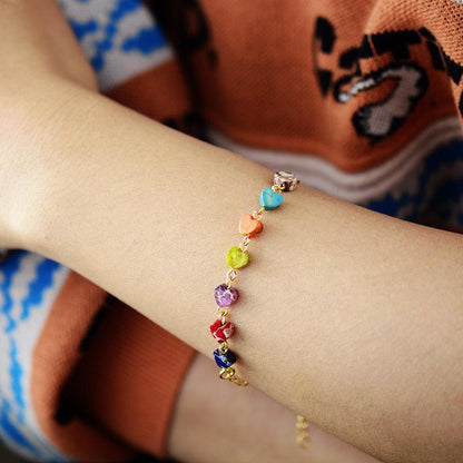 Heart Natural Stone Bracelet Carauana Store