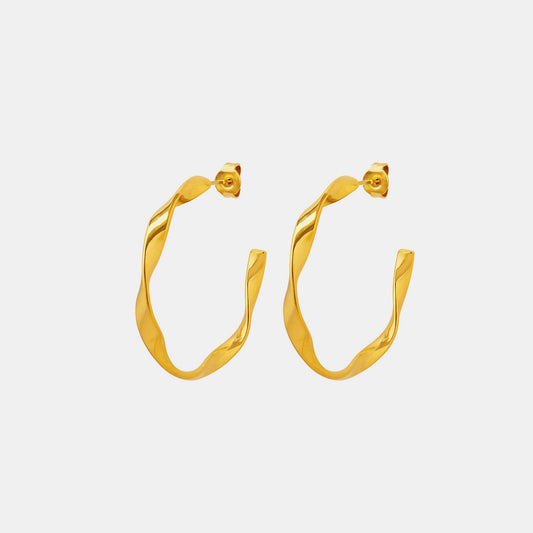 Titanium Steel C-Hoop Earrings Carauana Store