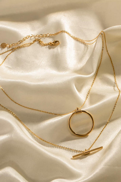 Double-Layered Stainless Steel Necklace Carauana Store