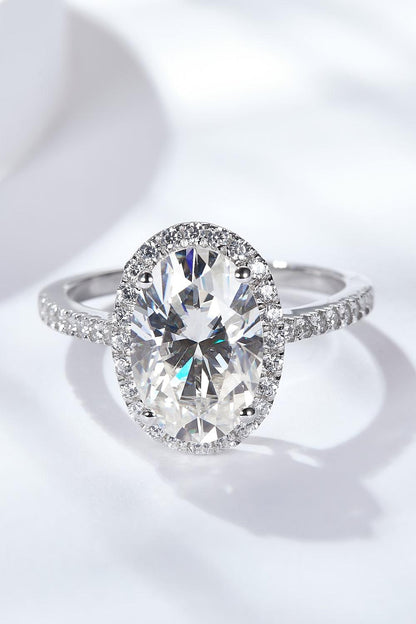4.5 Carat Moissanite Halo Ring Carauana Store