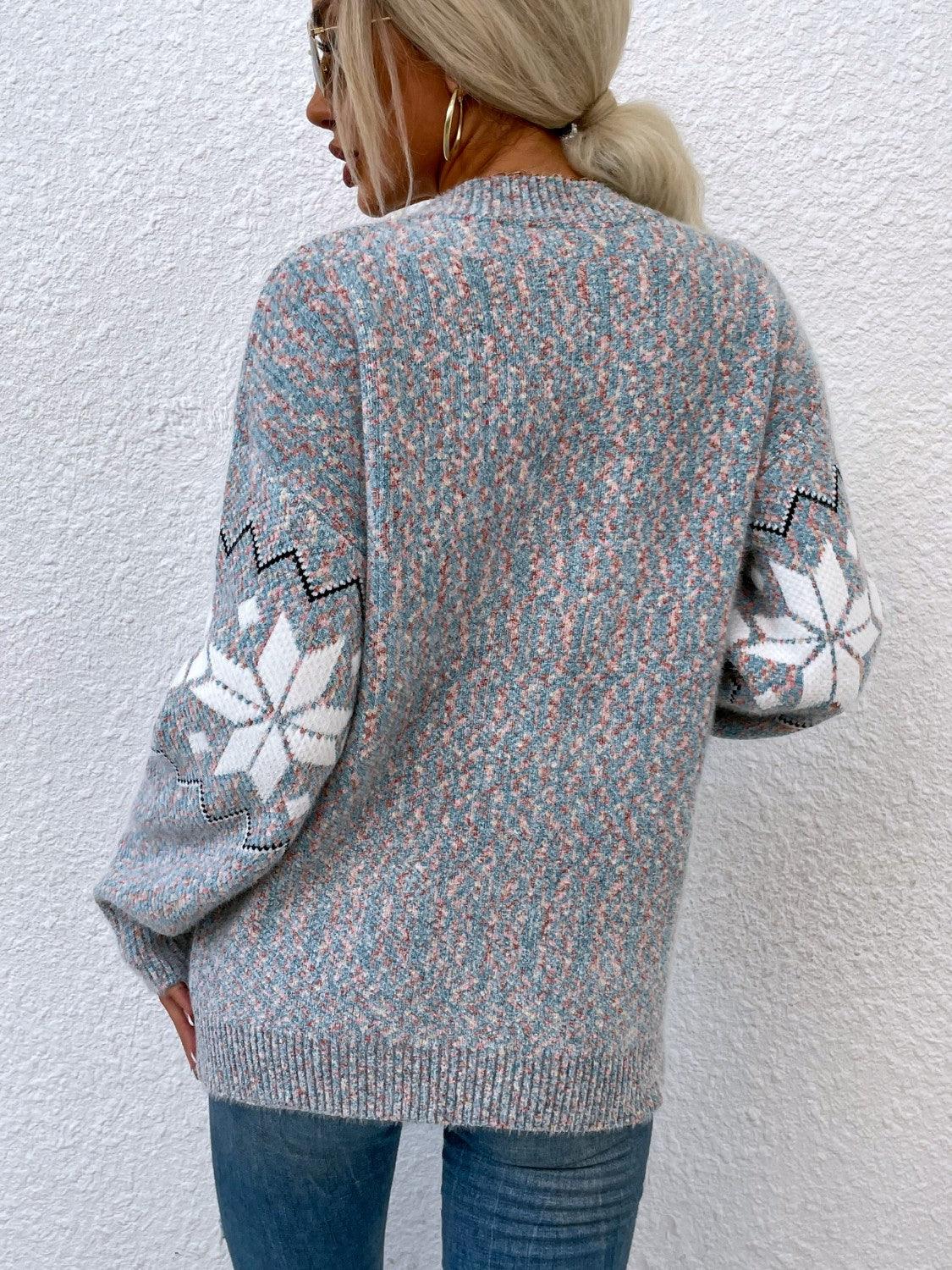 Heathered Pocketed Button Up Cardigan Carauana Store