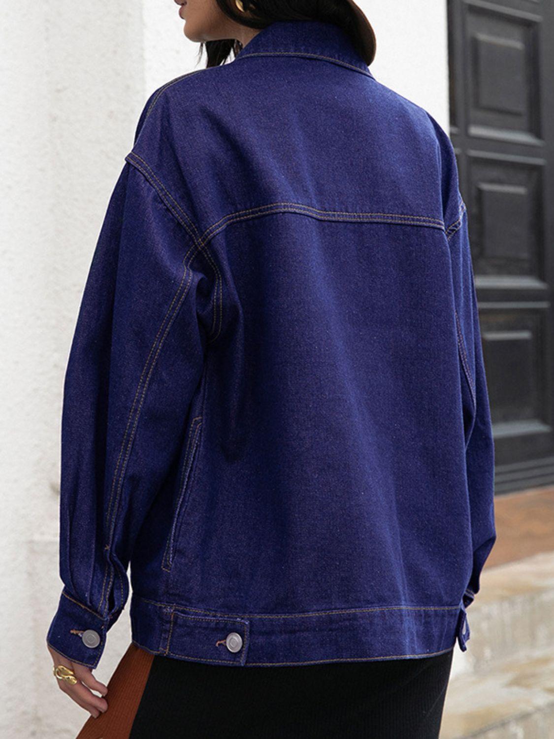 Buttoned Denim Jacket Carauana Store