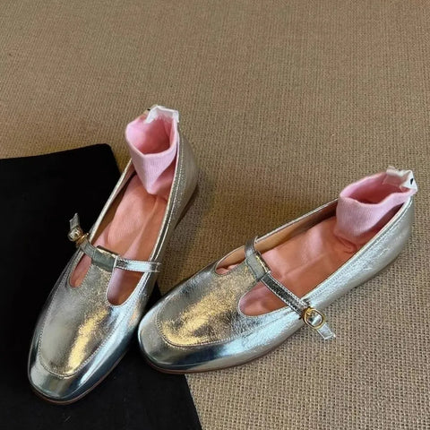 Round Toe Flat Slip-Ons