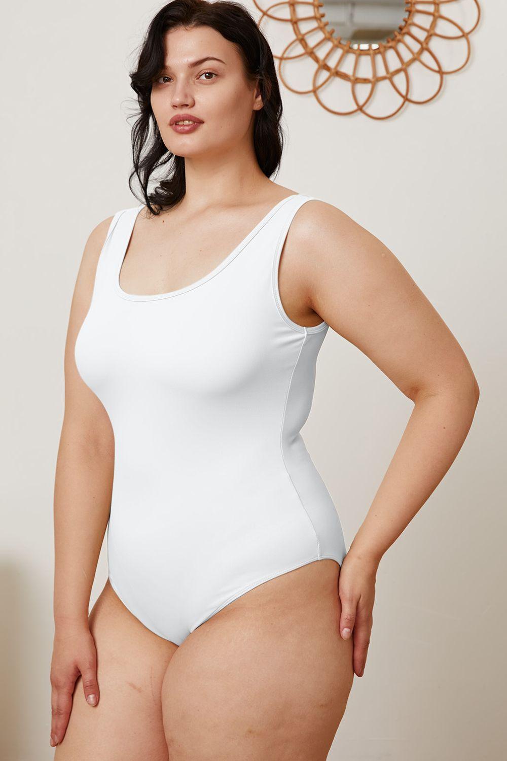 Basic Bae Full Size Square Neck Sleeveless Bodysuit Carauana Store