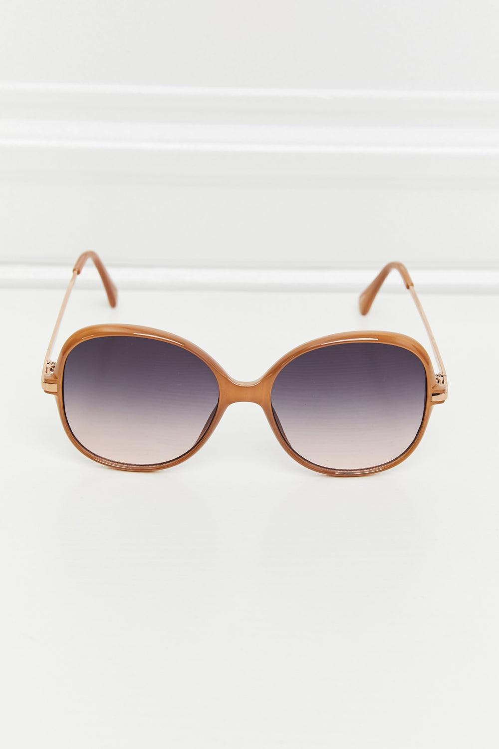 Metal-Plastic Hybrid Full Rim Sunglasses Carauana Store