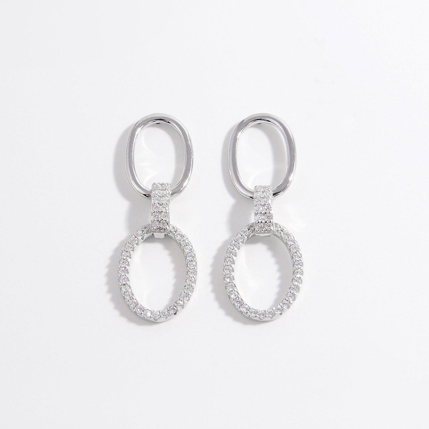 Zircon 925 Sterling Silver Dangle Earrings Carauana Store