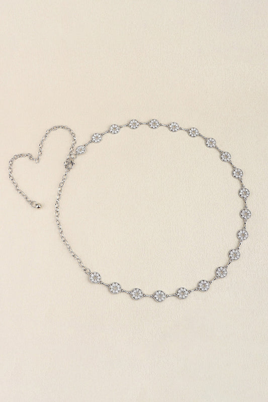 Rhinestone Decor Zinc Alloy Belt Carauana Store