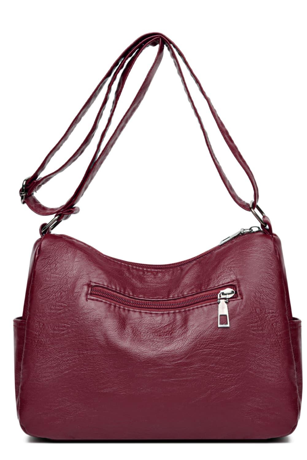 Multi-Pocket PU Leather Crossbody Bag Carauana Store