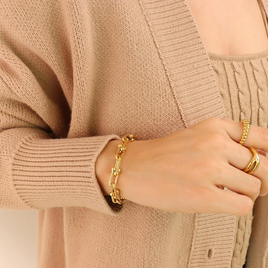 Chunky Chain Titanium Steel Bracelet Carauana Store
