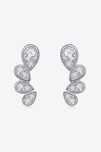 Pear Shape Moissanite Earrings Carauana Store